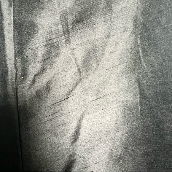 Y2K Era 50’s Style Pure Silk Black Cropped Pants - Picture 5 of 7